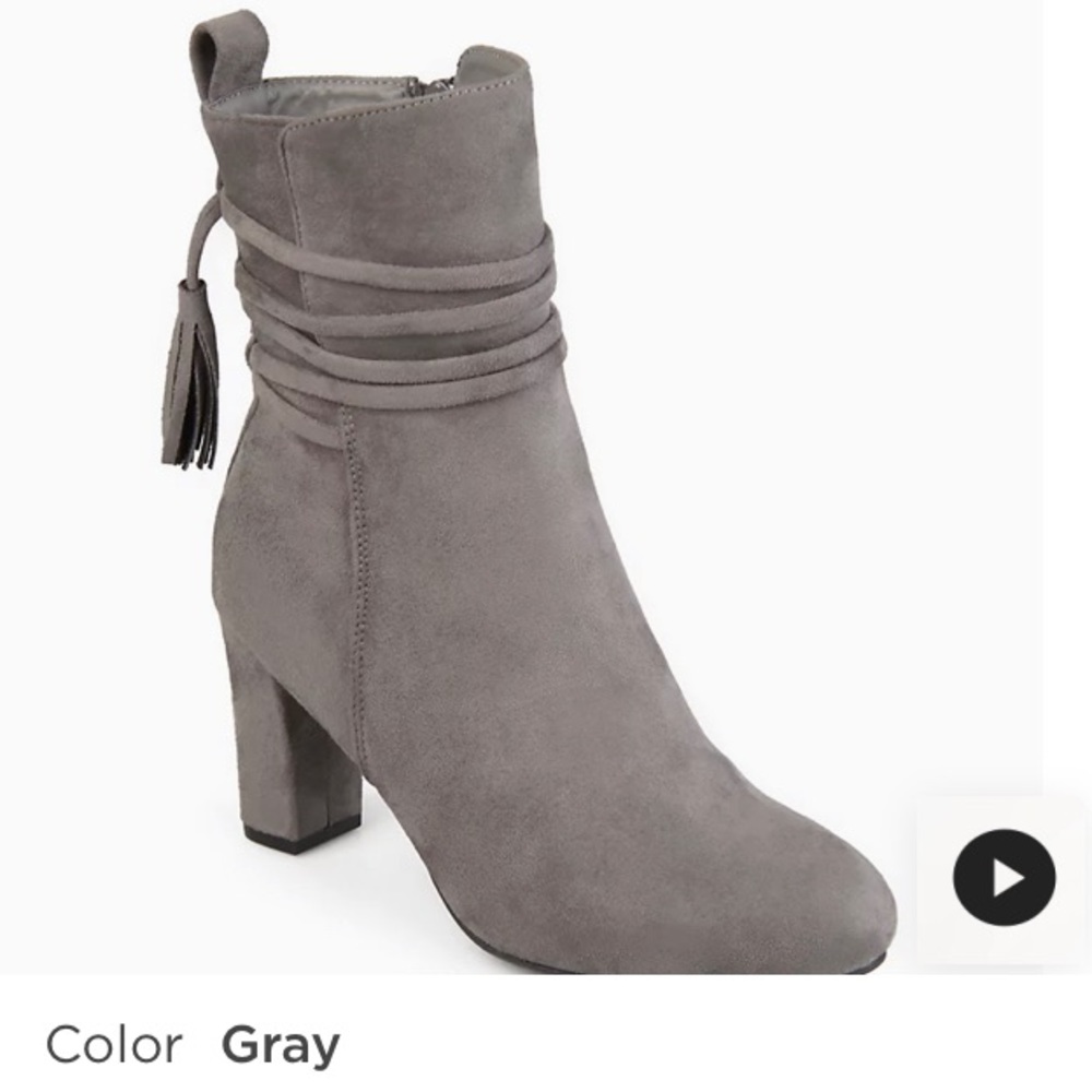 Never worn Grey Journey booties